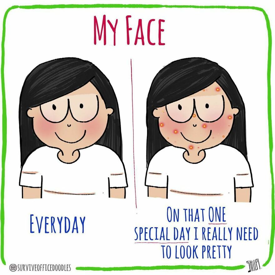 Indian Artist Shows The Daily Problems Of Women In A Fun Way