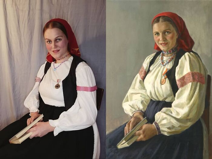 Andrey Kocka "Farmer With Book" (1951)