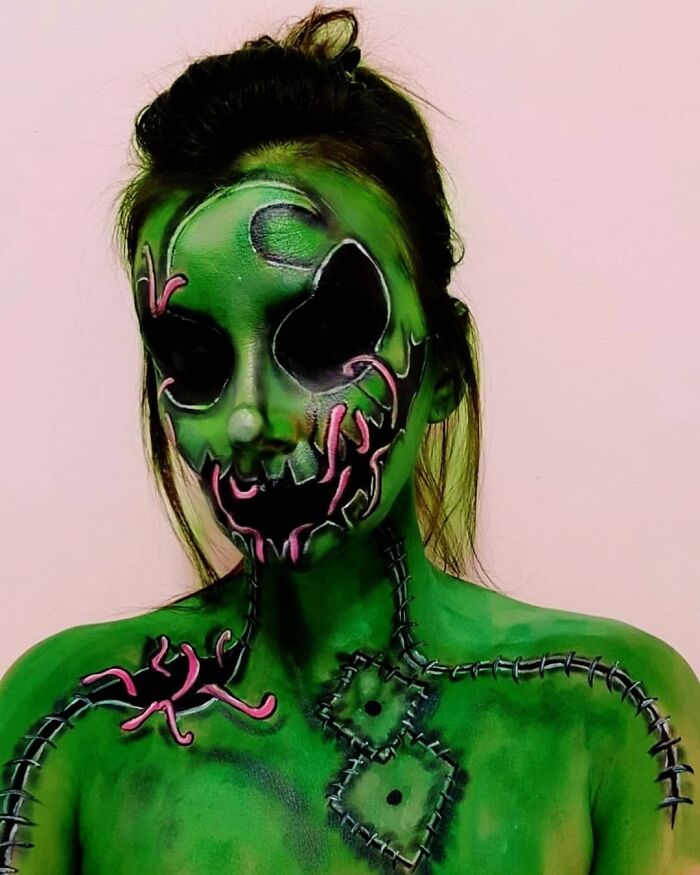 Body-Art-Optical-Illusion-Makeup-Transformations-Movie-Mayhem-Makeup-Emma-Van-De-Peer