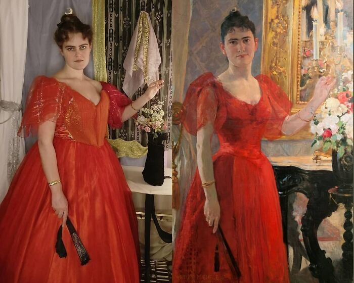 Arturo Michelena "Portrait Of Lastenia Tello, His Wife" (1890)