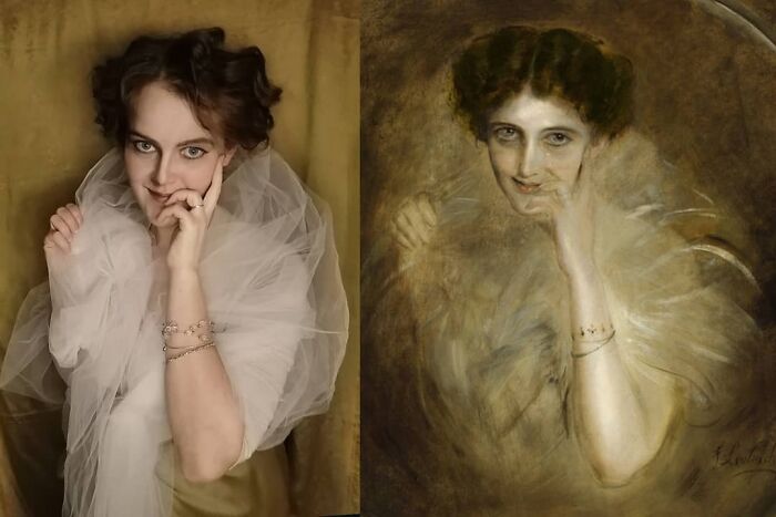 Franz Von Lenbach "Lady Mary Victoria Curzon" (1901)