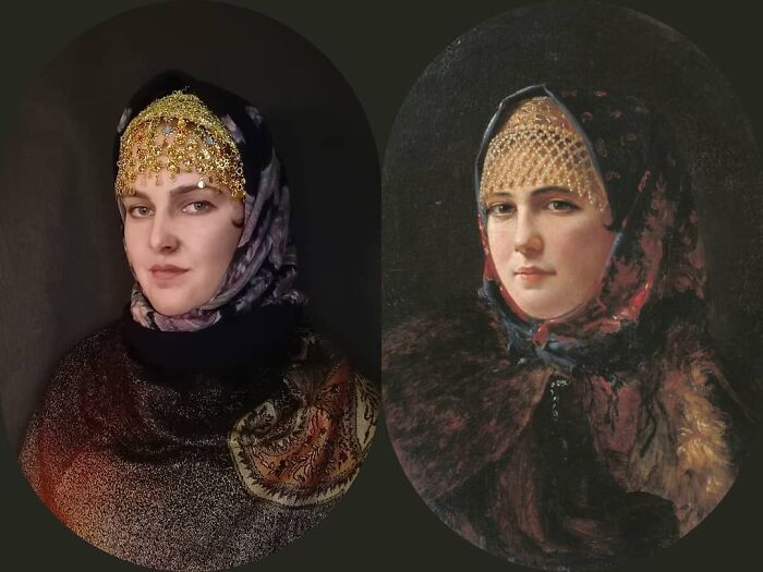 Nikolai Rachkov "Portrait Of A Young Lady" (1870)