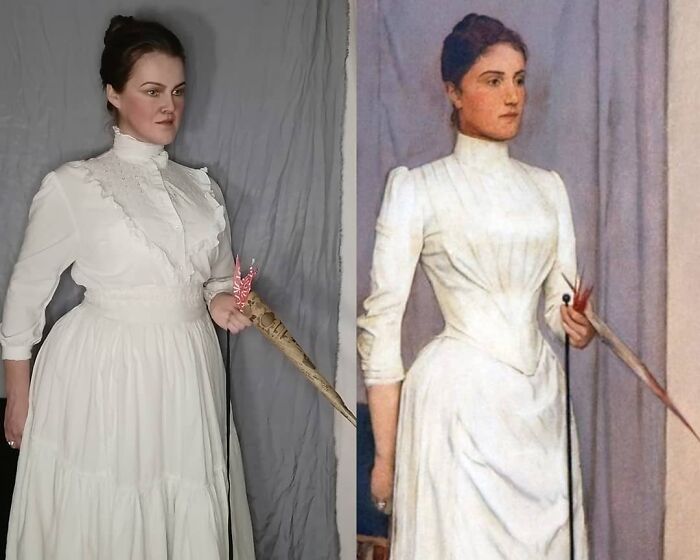 Fernando Khnopff "Portrait Of Madeleine Mabille" (1888)