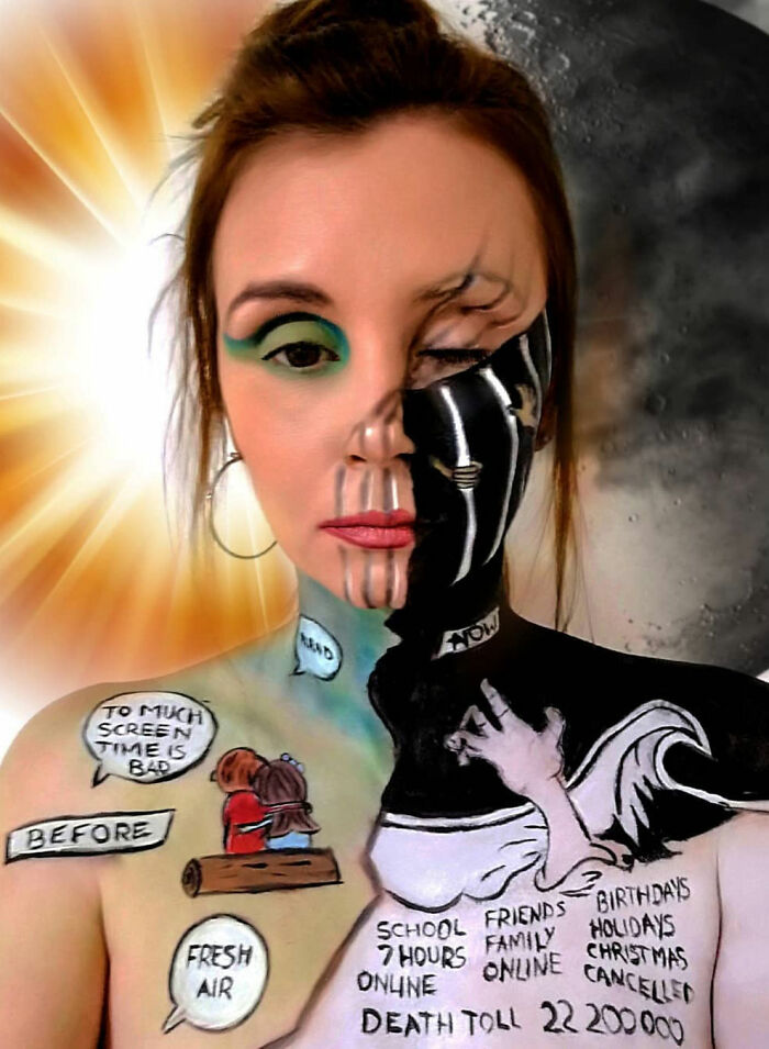 Body-Art-Optical-Illusion-Makeup-Transformations-Movie-Mayhem-Makeup-Emma-Van-De-Peer