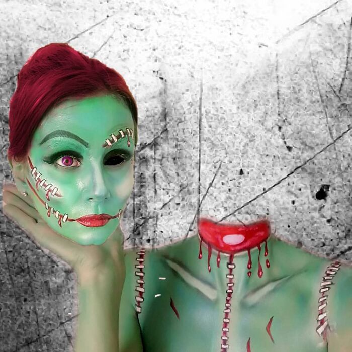 Body-Art-Optical-Illusion-Makeup-Transformations-Movie-Mayhem-Makeup-Emma-Van-De-Peer