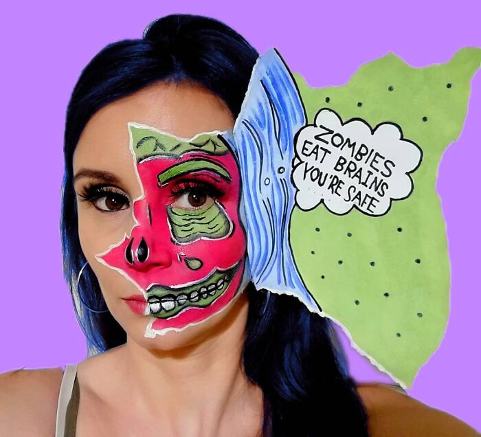 Body-Art-Optical-Illusion-Makeup-Transformations-Movie-Mayhem-Makeup-Emma-Van-De-Peer