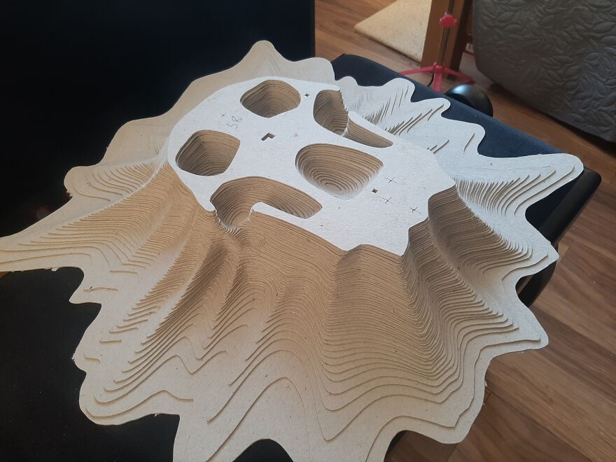 My DIY Cardboard Skull Moodlight