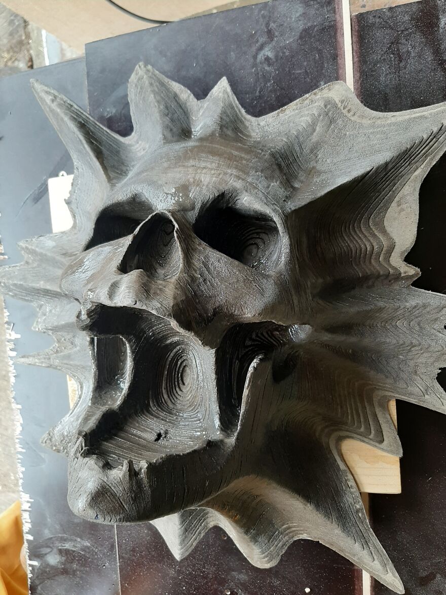 My DIY Cardboard Skull Moodlight