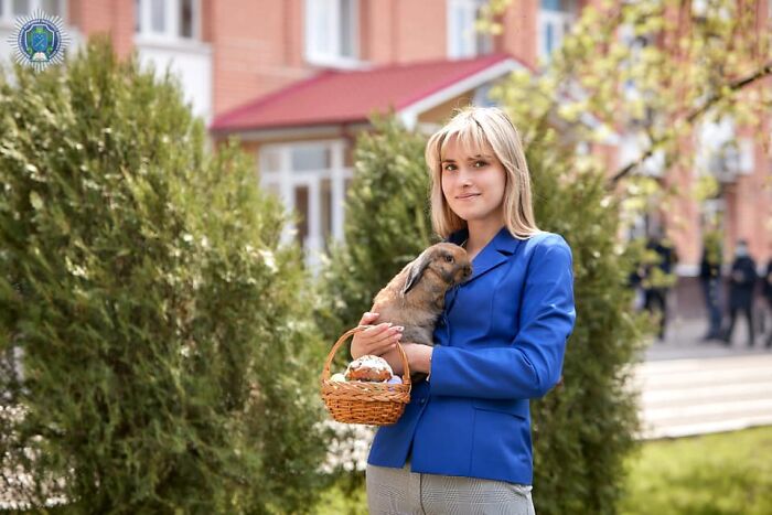 This Police Rabbit Joined The Ukrainian Police Force For A Day This Police Rabbit Joined The Ukrainian Police Force For A Day