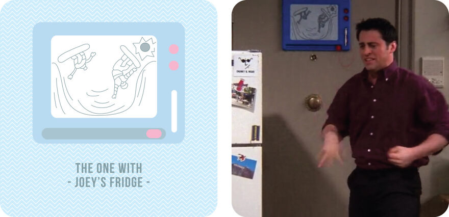 S06e19: The One With Joey’s Fridge