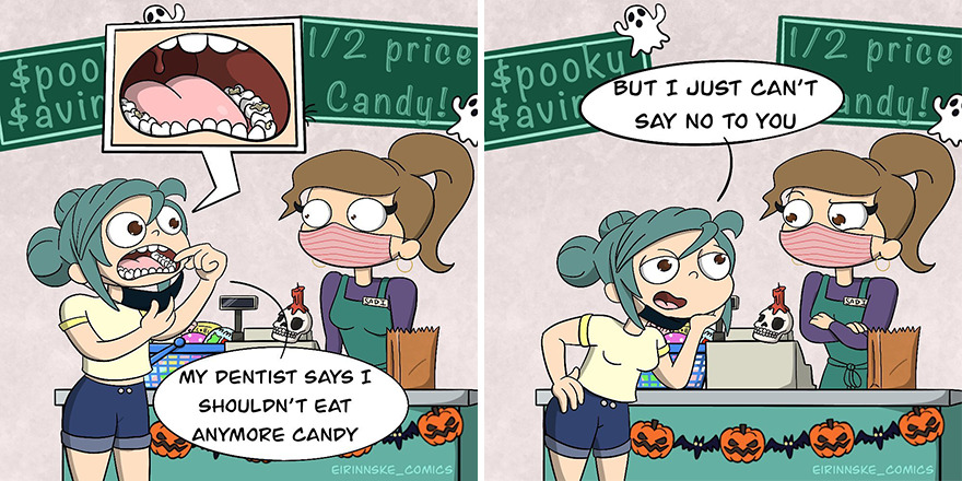 I Created Comics About The Awkward And Flirty Interactions I Had With A Cashier I Like