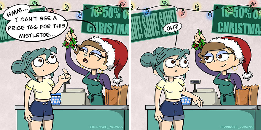 I Created Comics About The Awkward And Flirty Interactions I Had With A Cashier I Like