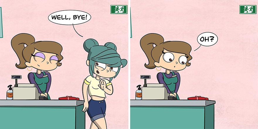 I Created Comics About The Awkward And Flirty Interactions I Had With A Cashier I Like I Created Comics About The Awkward And Flirty Interactions I Had With A Cashier I Like
