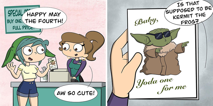 I Created Comics About The Awkward And Flirty Interactions I Had With A Cashier I Like