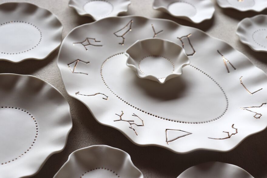 I Make Tarot Cards Out Of Porcelain, Gold, And Mother Of Pearl Luster