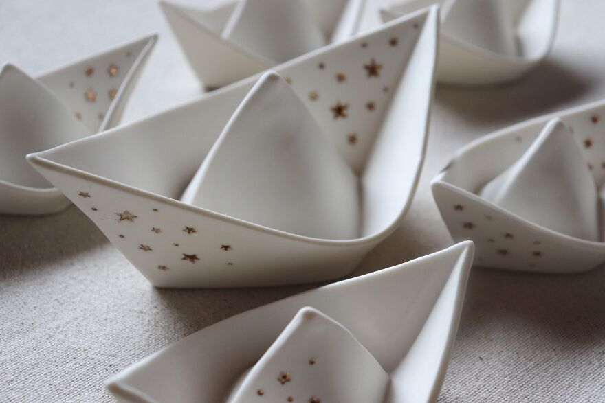 I Make Tarot Cards Out Of Porcelain, Gold, And Mother Of Pearl Luster