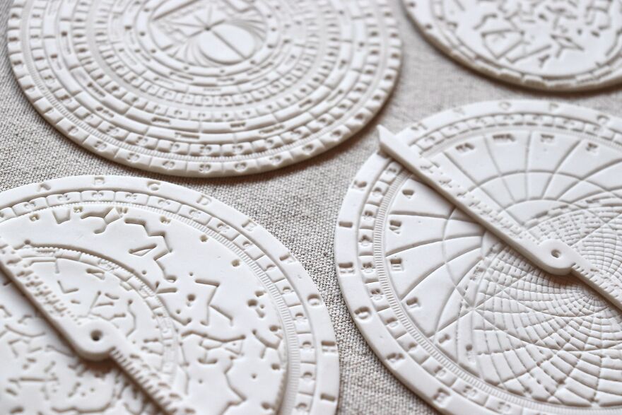 I Make Tarot Cards Out Of Porcelain, Gold, And Mother Of Pearl Luster