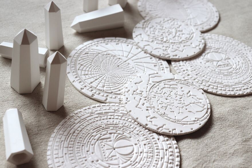 I Make Tarot Cards Out Of Porcelain, Gold, And Mother Of Pearl Luster I Make Tarot Cards Out Of Porcelain, Gold, And Mother Of Pearl Luster