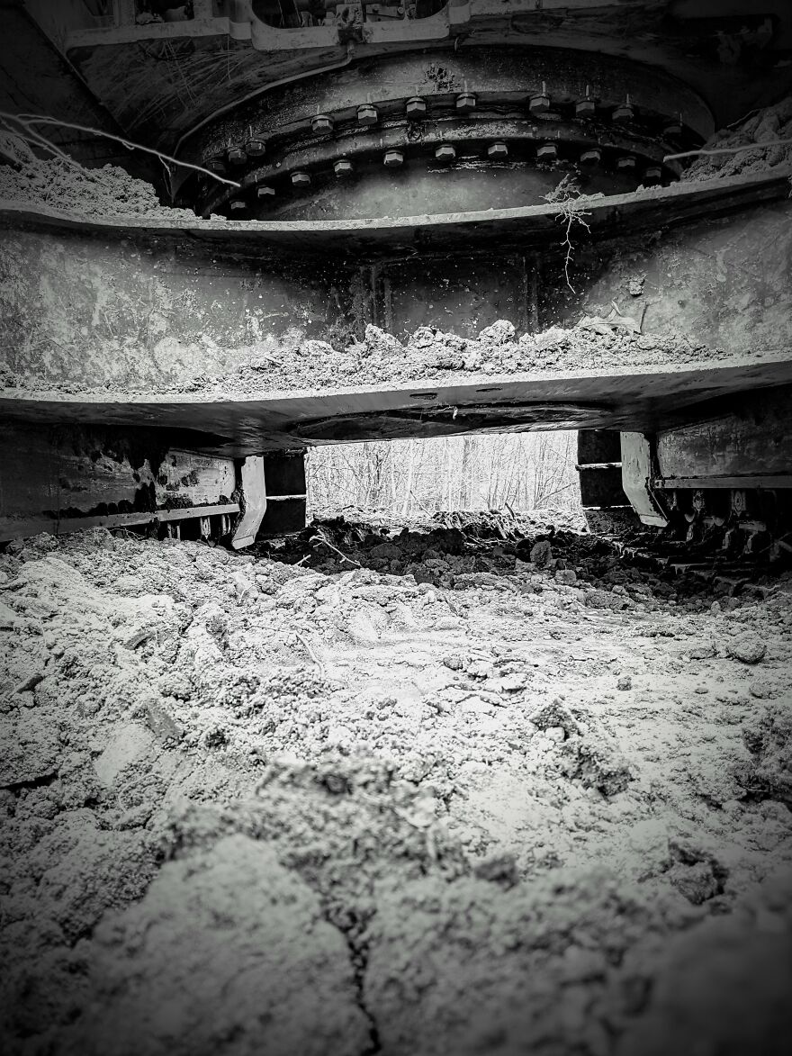 I Took Pictures Of My Dad's Excavator During A Break When He Was Digging A Basement I Took Pictures Of My Dad's Excavator During A Break When He Was Digging A Basement
