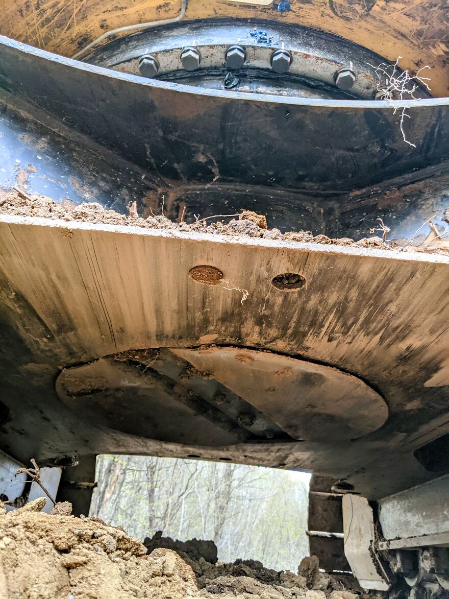 I Took Pictures Of My Dad's Excavator During A Break When He Was Digging A Basement I Took Pictures Of My Dad's Excavator During A Break When He Was Digging A Basement