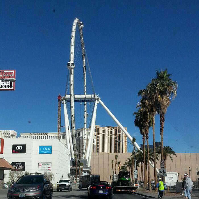 Vegas High Roller Under Construction. Dirty Camera Lens, Lol