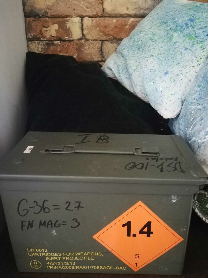 I Have This Ammo Box, I Keep Cat Food In It