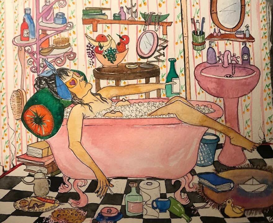 Brighton Artist Illustrates Daily Life, Dreams & Troubles Of Women