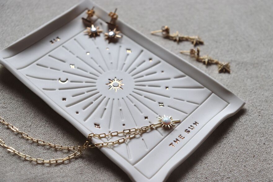 I Make Tarot Cards Out Of Porcelain, Gold, And Mother Of Pearl Luster