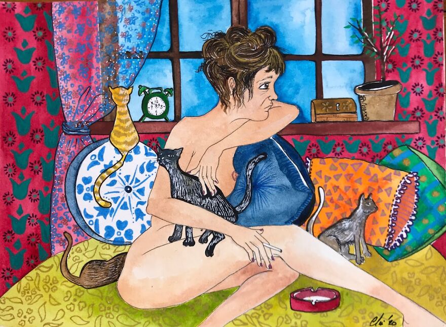 Brighton Artist Illustrates Daily Life, Dreams & Troubles Of Women