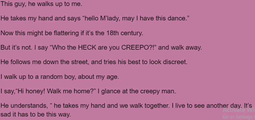 I Made A Poem About Something Sad Women Have To Face.