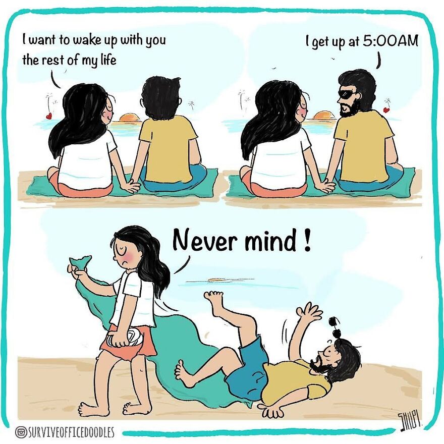 Indian Artist Shows The Daily Problems Of Women In A Fun Way