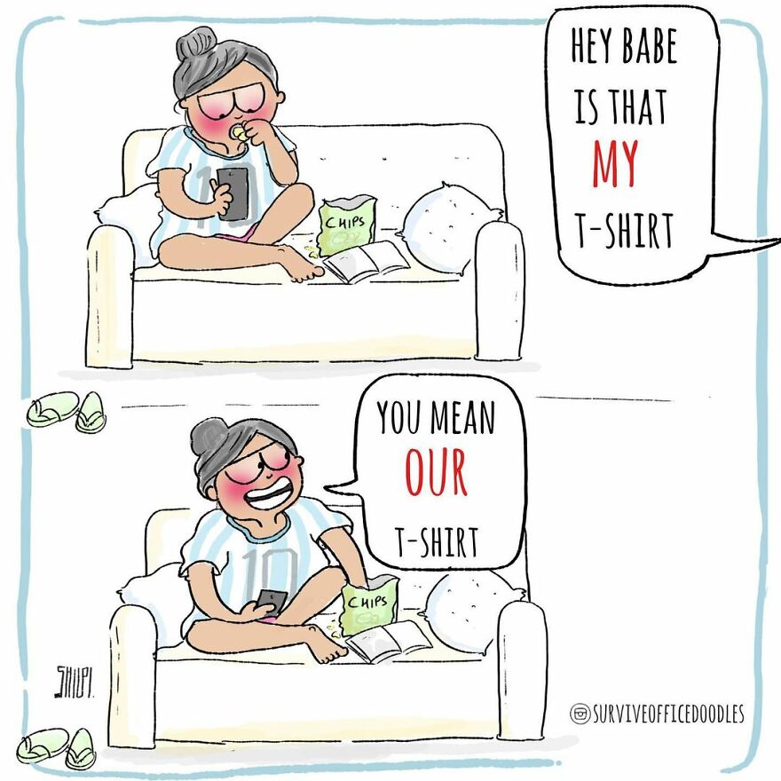 Indian Artist Shows The Daily Problems Of Women In A Fun Way