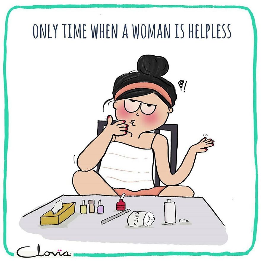 Indian Artist Shows The Daily Problems Of Women In A Fun Way