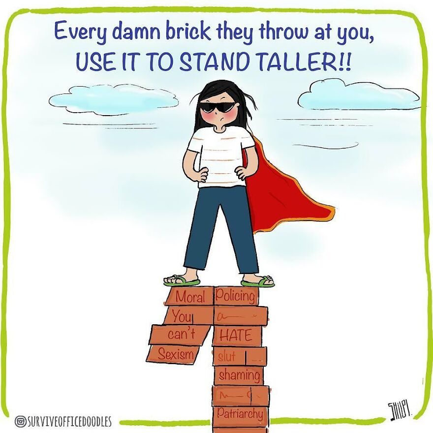 Indian Artist Shows The Daily Problems Of Women In A Fun Way