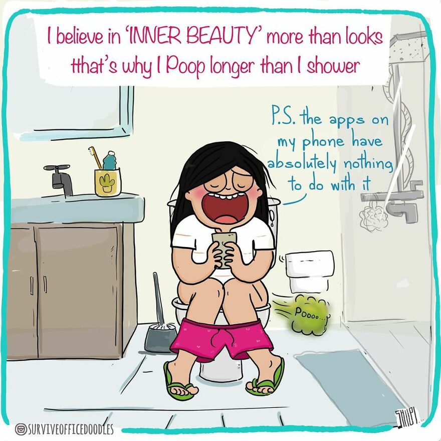 Indian Artist Shows The Daily Problems Of Women In A Fun Way