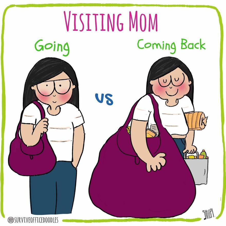 Indian Artist Shows The Daily Problems Of Women In A Fun Way