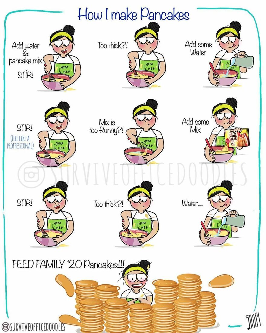 Indian Artist Shows The Daily Problems Of Women In A Fun Way