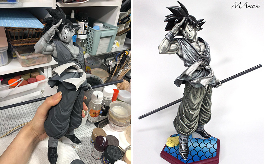 Japanese Artist Takes 3D Sculptures And Makes Them Look Like Manga-Style Illustrations