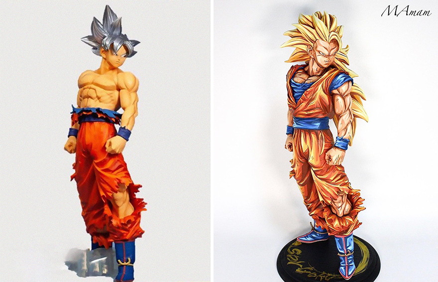 Japanese Artist Takes 3D Sculptures And Makes Them Look Like Manga-Style Illustrations