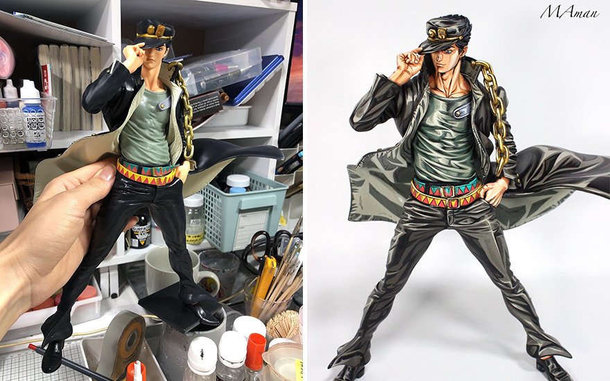 Japanese Artist Takes 3D Sculptures And Makes Them Look Like Manga-Style Illustrations