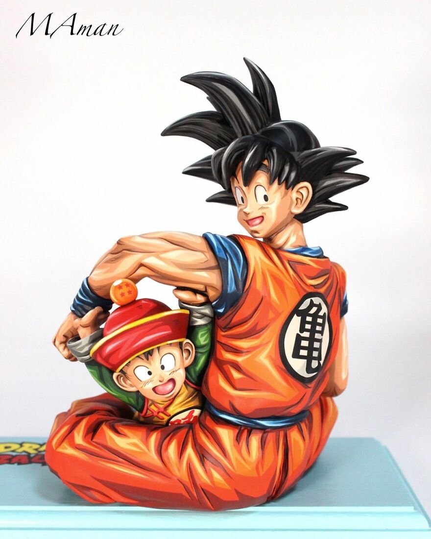 Japanese Artist Takes 3D Sculptures And Makes Them Look Like Manga-Style Illustrations