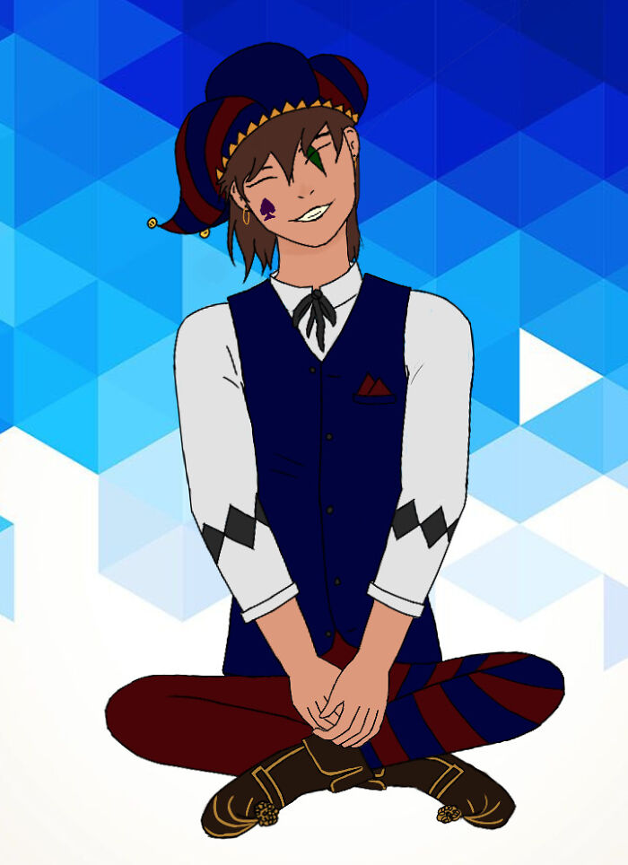 Joan The Jester, My Oc. Really Proud Of How They Turned Out.