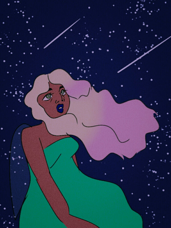 An Oc Of Mine Looking At The Sky :)