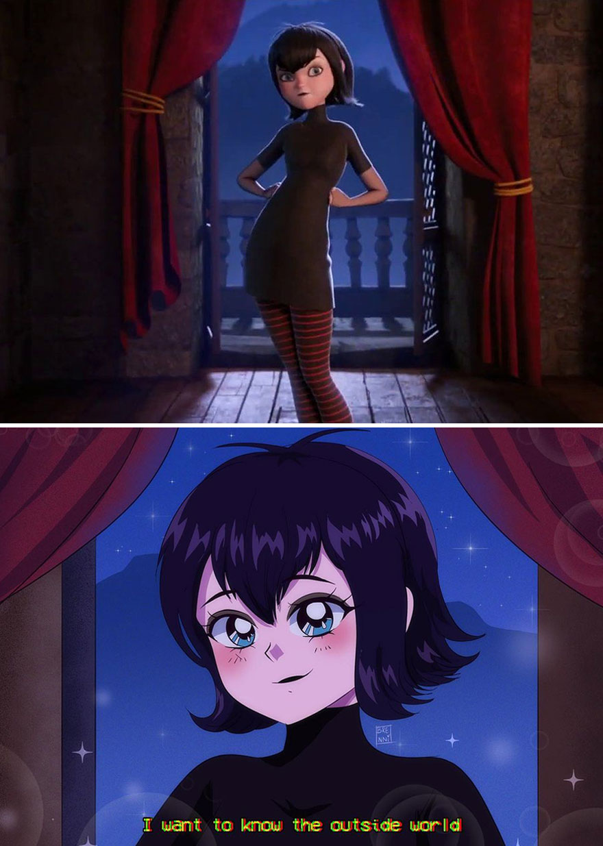 Mexican Illustrator Turns Characters From Famous Movies And Series Into Anime