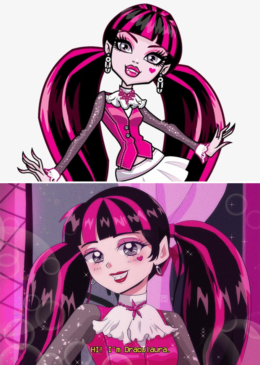 Mexican Illustrator Turns Characters From Famous Movies And Series Into Anime