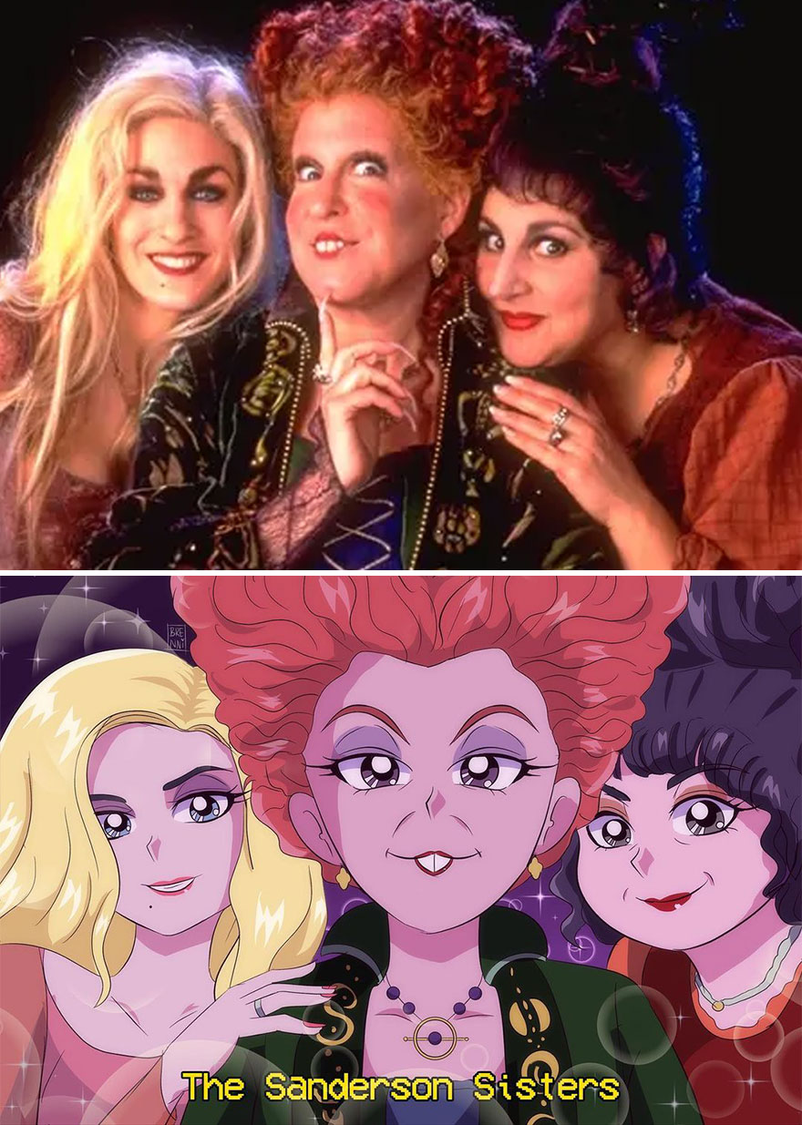 Mexican Illustrator Turns Characters From Famous Movies And Series Into Anime