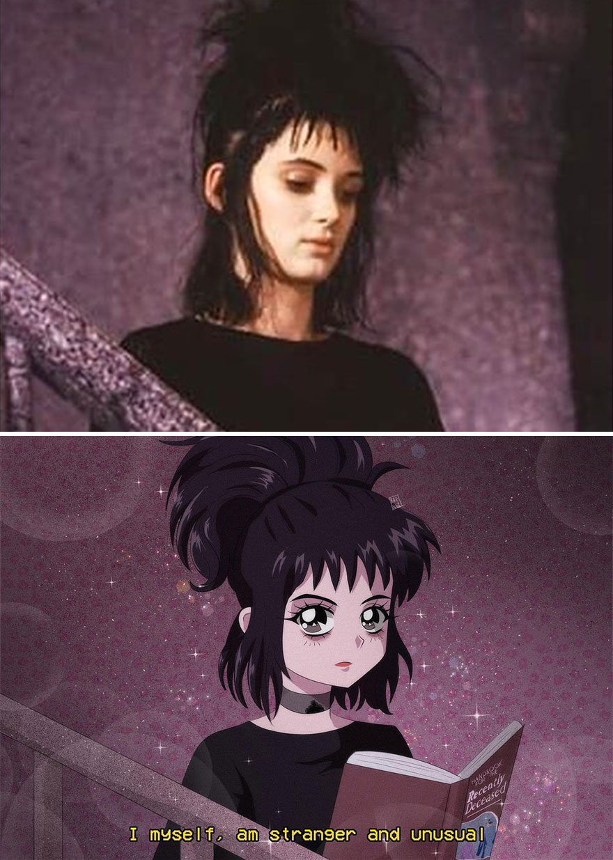 Mexican Illustrator Turns Characters From Famous Movies And Series Into Anime