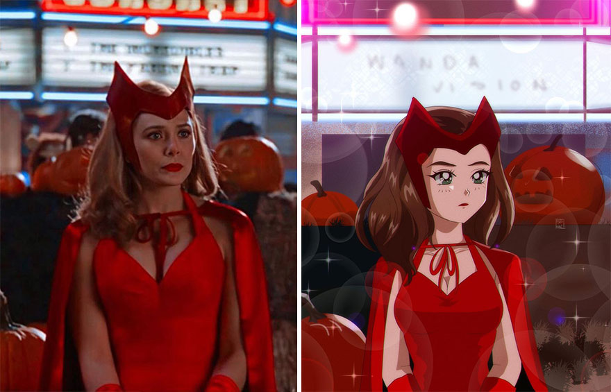 Mexican Illustrator Turns Characters From Famous Movies And Series Into Anime