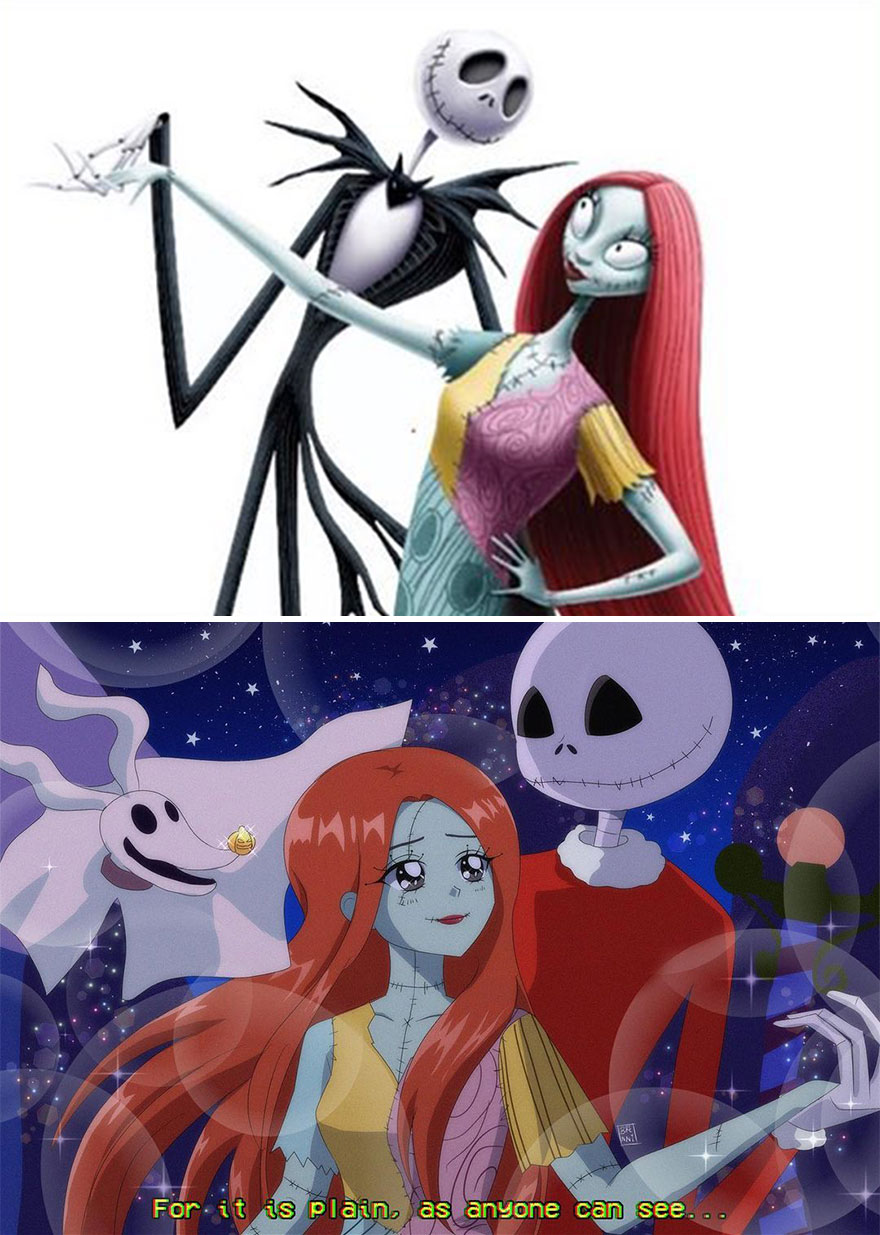 Mexican Illustrator Turns Characters From Famous Movies And Series Into Anime