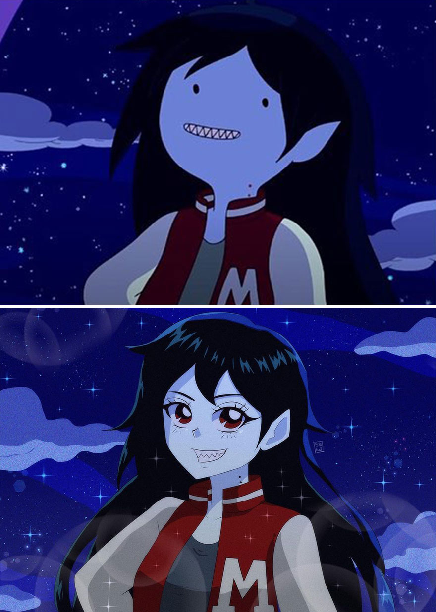 Mexican Illustrator Turns Characters From Famous Movies And Series Into Anime